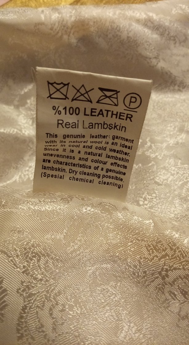 Altın Rengi Kısa Kadın Deri Ceket - Görsel 4