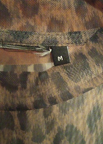 Bohem Leopar Desenli Uzun Kollu Bluz - Görsel 3