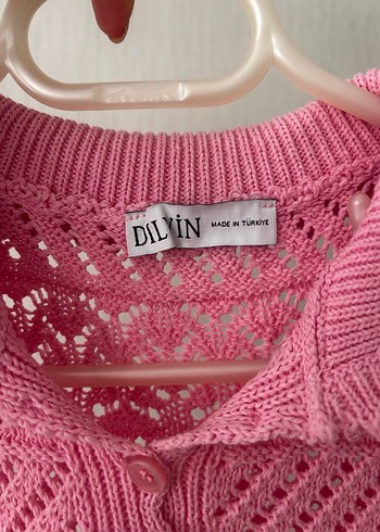 Pembe Örgü Kısa Kollu Kazak-TRİKO - Görsel 2