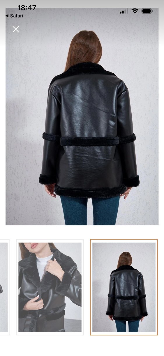 TİFFANY TOMATO MONT KÜRK DETAYLI BAYAN - Görsel 3