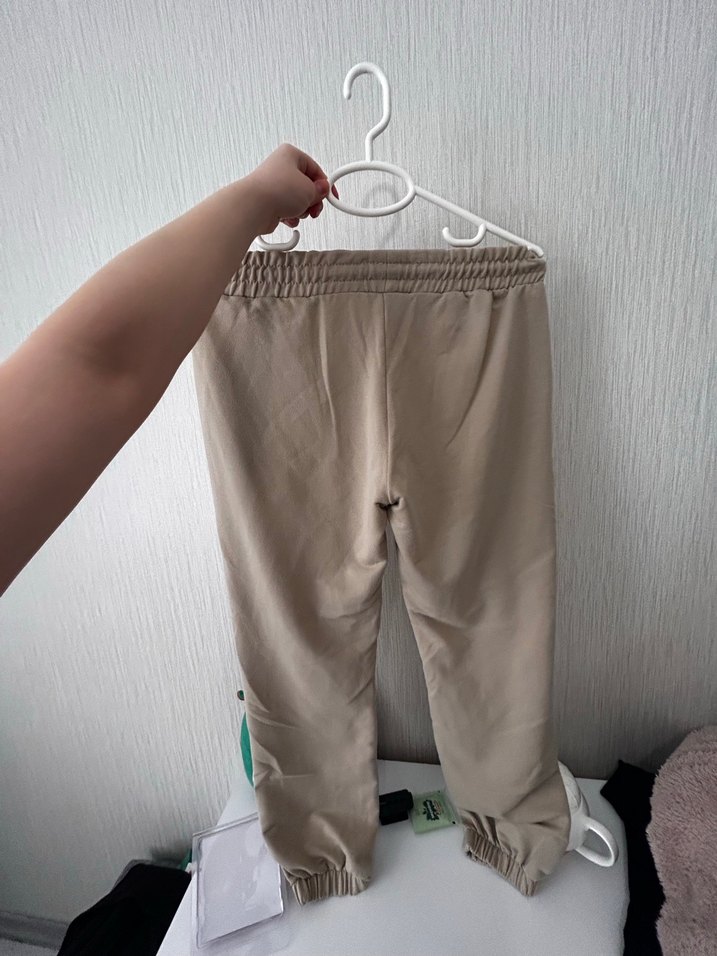 Bej Rahat Kesim Kadın Eşofman Altı - Görsel 2