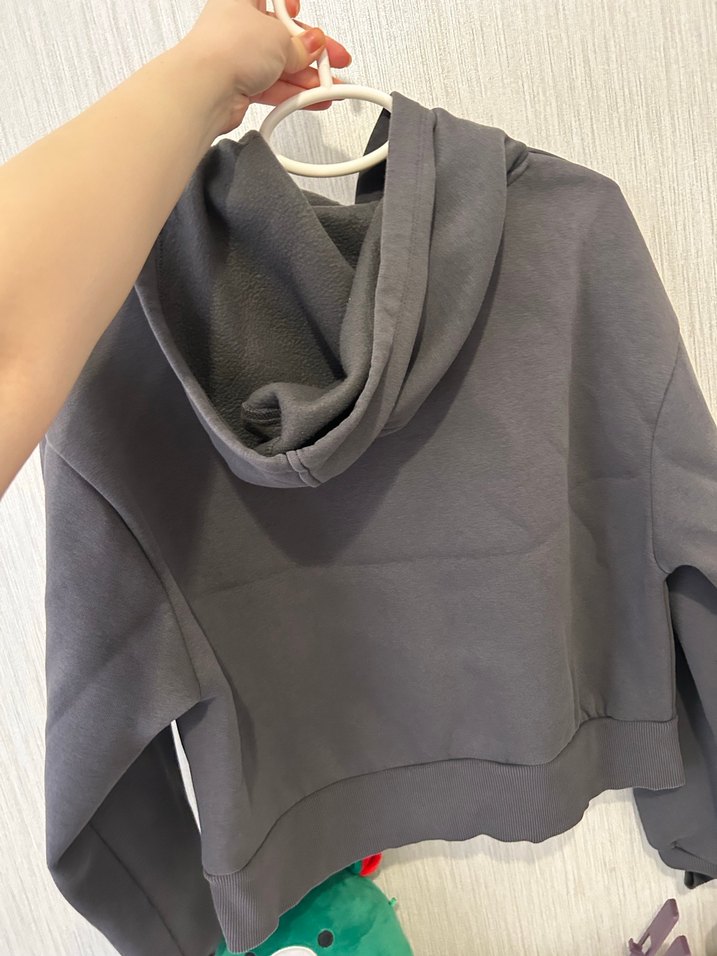 Gri Kadın Sweatshirt, Uzun Kollu, Baskılı - Görsel 2