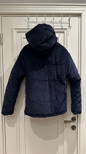 Diğer Lacivert Kadife Şişme Mont Unisex