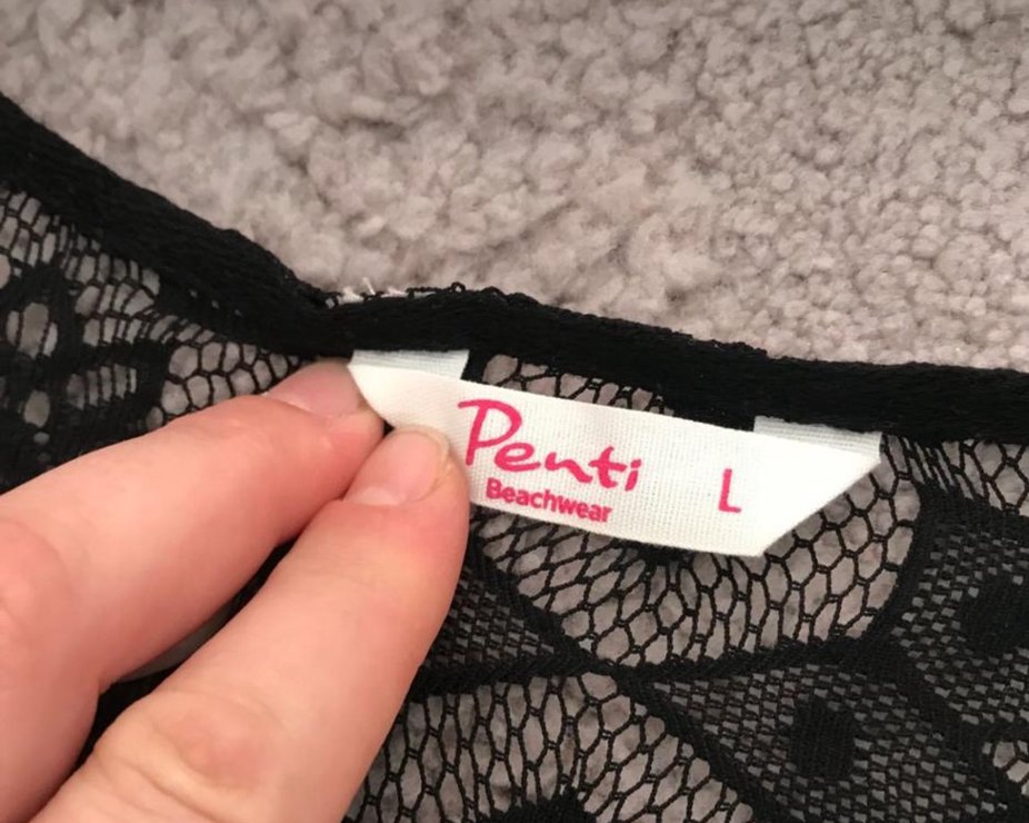 Siyah Dantel Midi Kadın pareo - Görsel 2