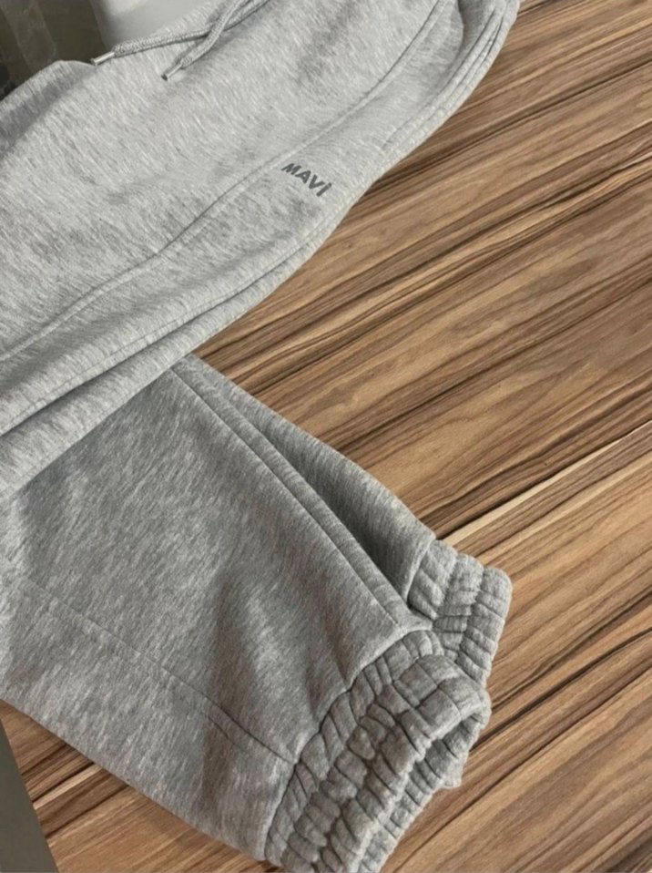 Gri Kadın Rahat Kesim Eşofman Altı - Görsel 2