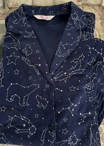 Mavi Baskılı Pijama Takımı - Görsel 2