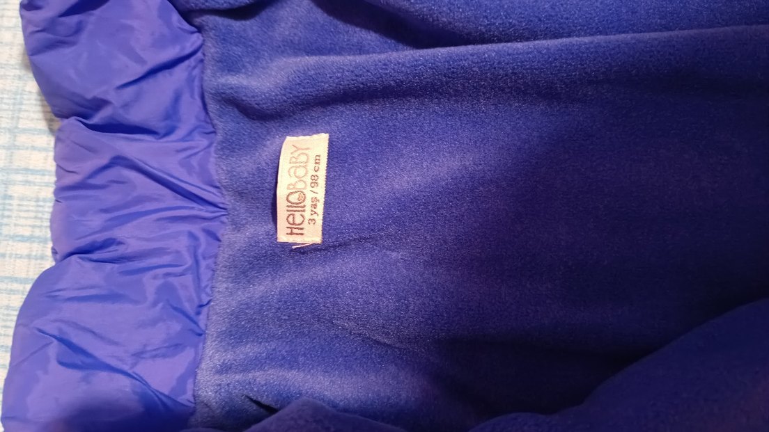 Erkek Çocuk Mor Fermuarlı Mont - Görsel 2