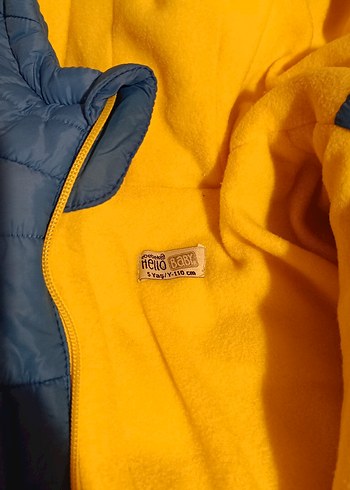 Erkek Çocuk Gri Kapüşonlu Fermuarlı Mont - Görsel 2