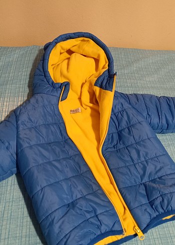 Erkek Çocuk Gri Kapüşonlu Fermuarlı Mont - Görsel 3