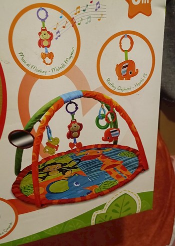 Renkli Orman Temalı Bebek Oyun Halısı - Görsel 3