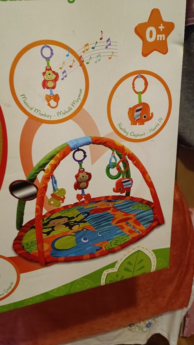 Renkli Orman Temalı Bebek Oyun Halısı - Görsel 3