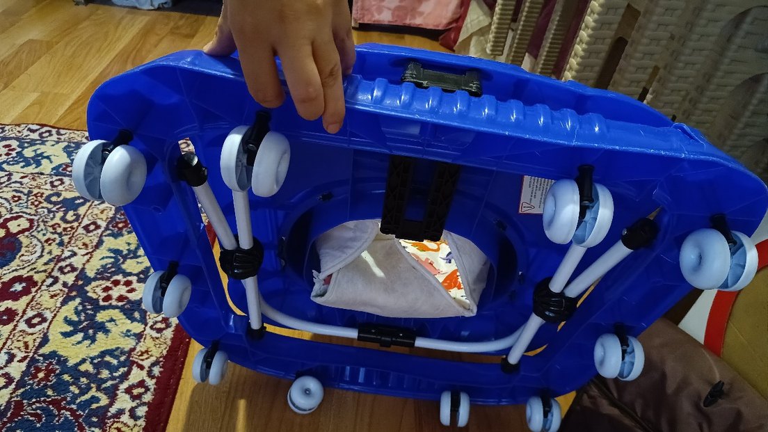 Renkli Dinozor Desenli Bebek Yürüteci - Görsel 3