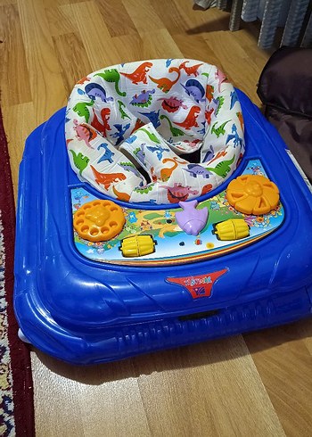 Renkli Mavi Bebek Yürüteci - Görsel 2