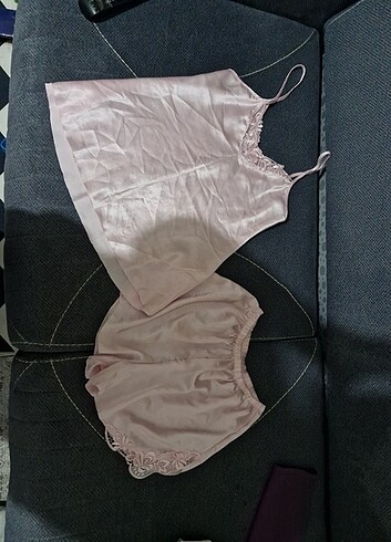 xxl Beden Saten şortlu pijama