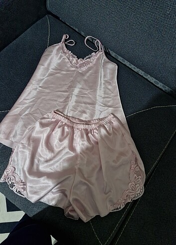 Diğer Saten şortlu pijama