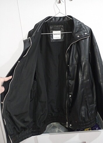 Bershka oversize deri ceket 
