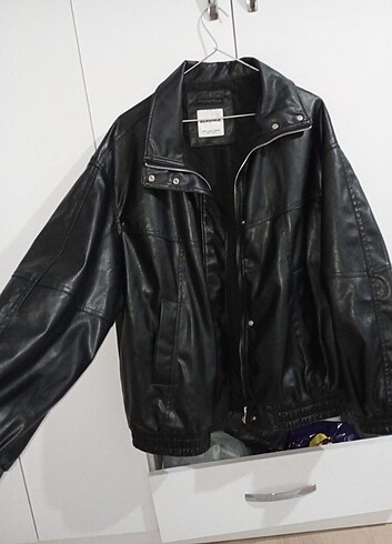 m Beden Bershka oversize deri ceket