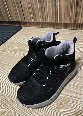 Kız Çocuk Siyah Spor bot Velcro - Görsel 2
