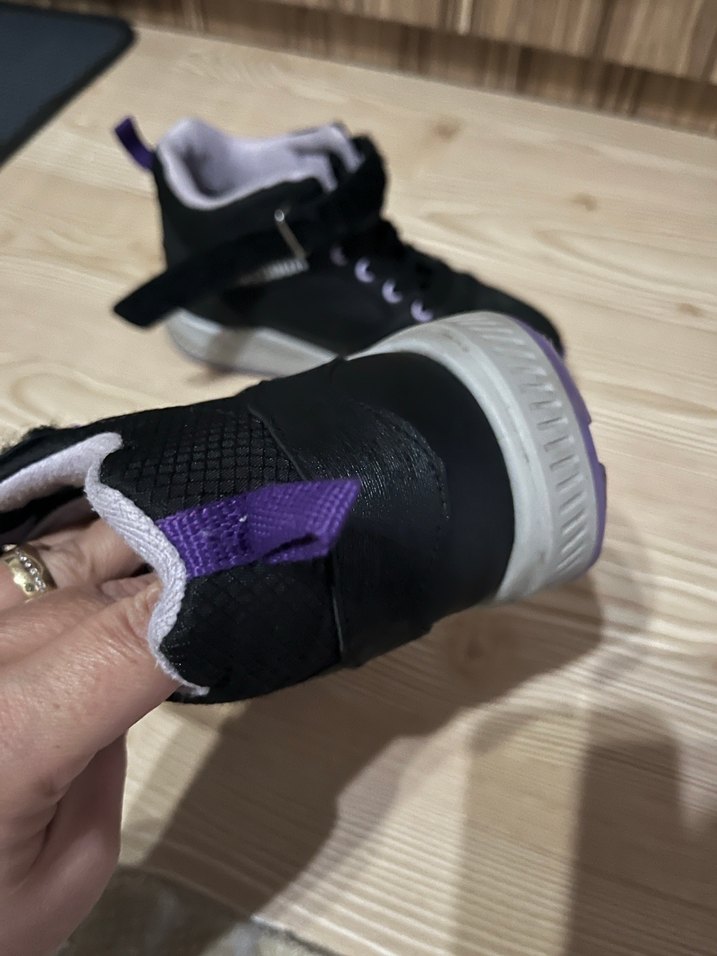 Kız Çocuk Siyah Spor bot Velcro - Görsel 3