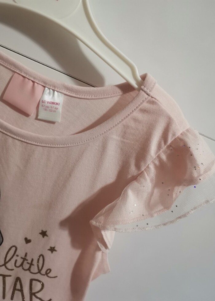 6 - 7 yaş  eteği tül detaylı elbise  - Görsel 3