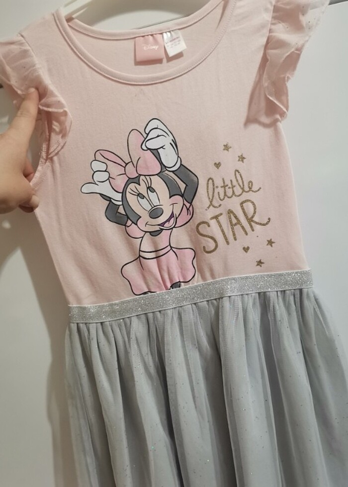 6 - 7 yaş  eteği tül detaylı elbise  - Görsel 5