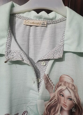 Lacoste pamuklu 7 yaş elbise  - Görsel 4