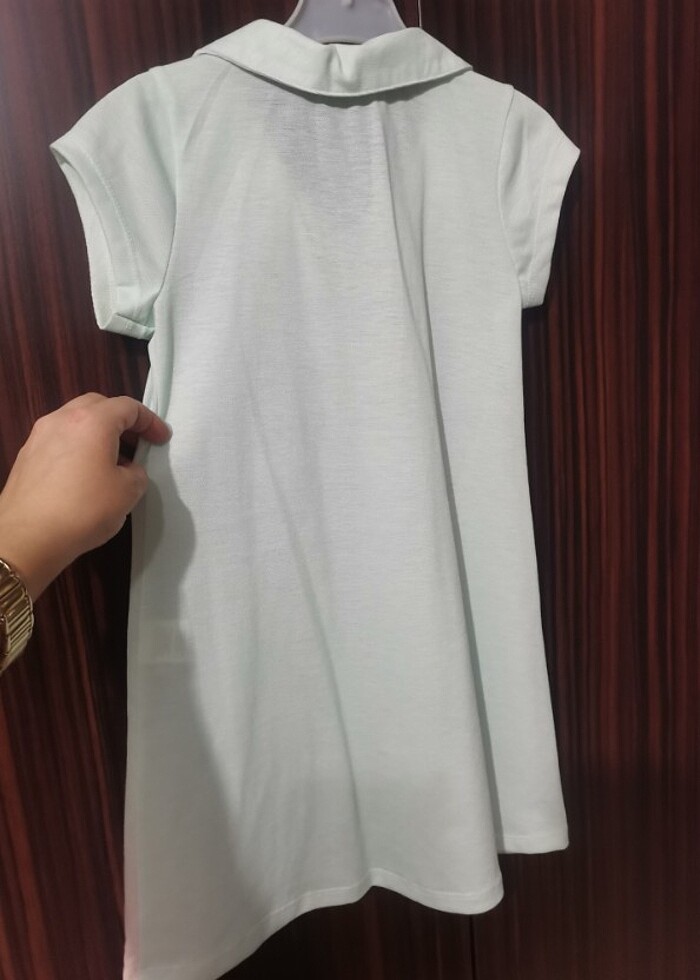 Lacoste pamuklu 7 yaş elbise  - Görsel 3