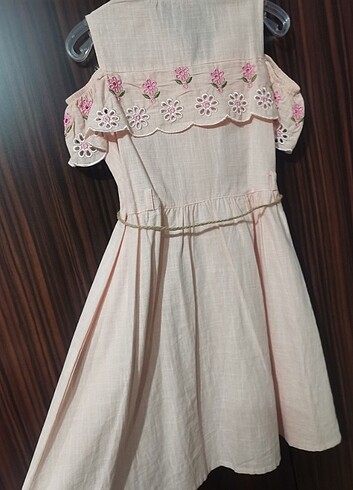 9 yaş Keten elbise  - Görsel 3