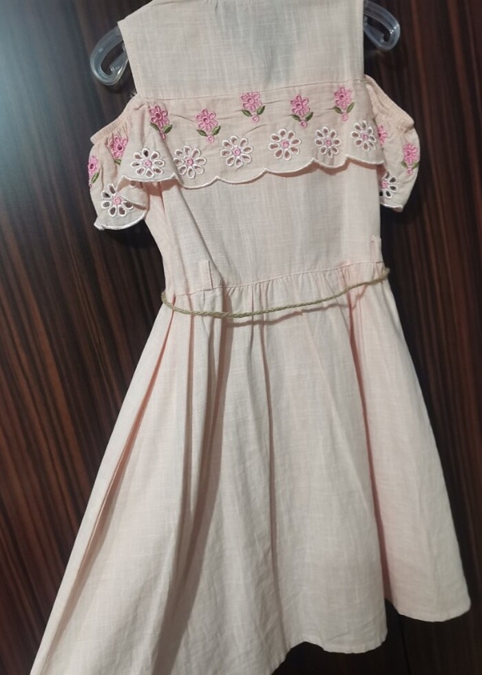 9 yaş Keten elbise  - Görsel 3