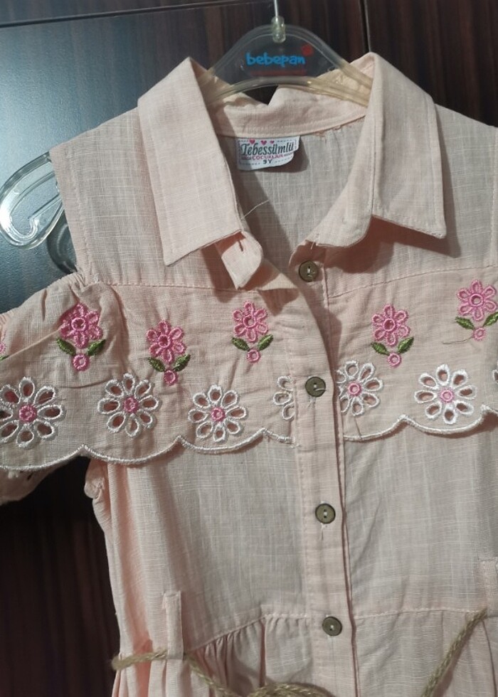 9 yaş Keten elbise  - Görsel 2