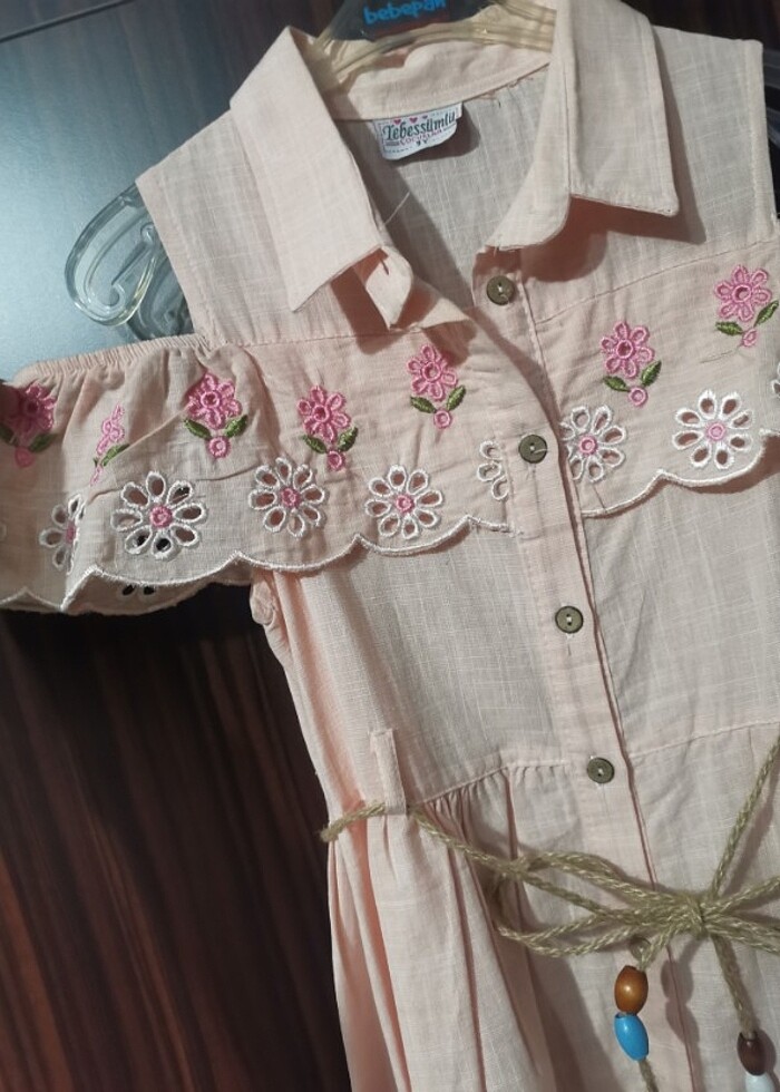 9 yaş Keten elbise  - Görsel 5