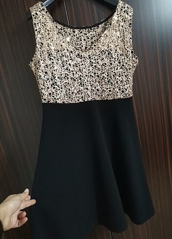 Midi boy pullu L-XL abiye 