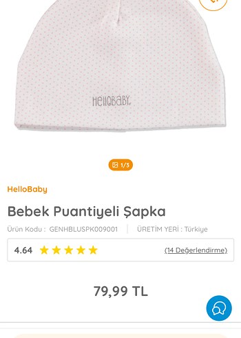 Diğer Pembe Puantiyeli Bebek Sapkasi