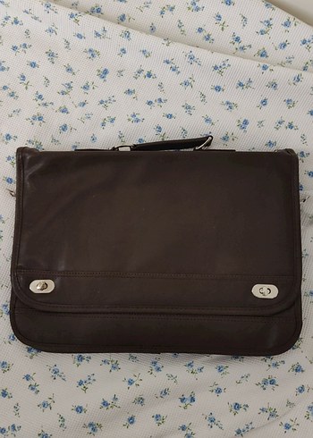 Kahverengi Vintage Deri Erkek Evrak Çantası