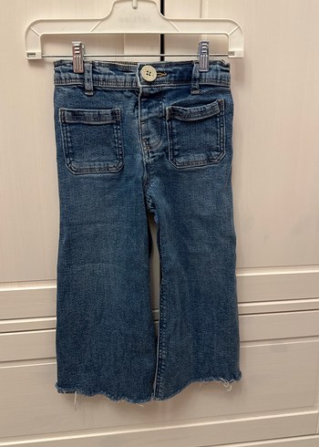 Zara Kemerli Kız Kot Pantolon