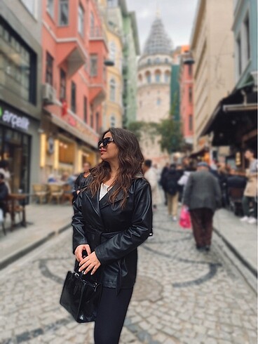 Blazer deri ceket