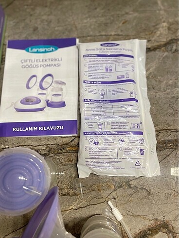 Beden Renk Lansinoh ciftli elektrikli gogus pompasi