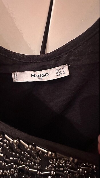 Mango Boncuk taşlı elbise