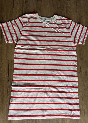 Mango Çizgili Uzun Tişört / Elbise - Görsel 8