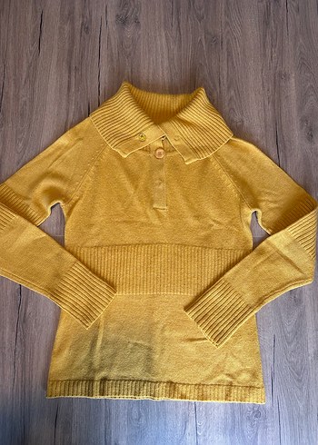 Mango Yakalı Triko Kazak - Görsel 8