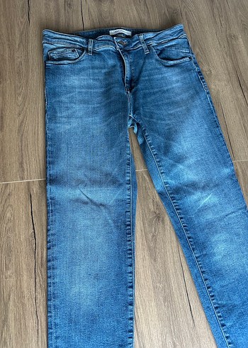 Kadın Mavi Kot Pantolon - Görsel 9