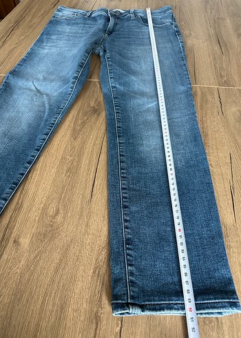 Kadın Mavi Kot Pantolon - Görsel 7