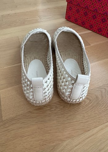 Tory Burch Deri Espadril - Görsel 8
