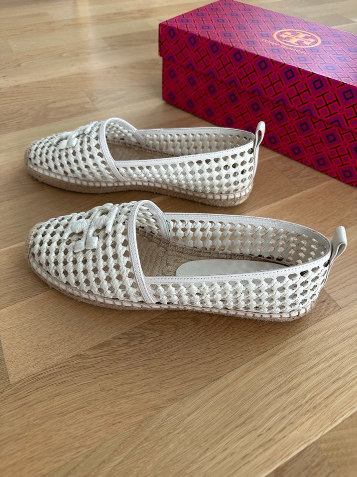 Tory Burch Deri Espadril - Görsel 5