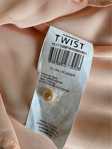 Twist Sirt Detayli Viskoz Bluz - Görsel 7