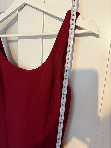 Bordo Kisa Elbise - Görsel 5