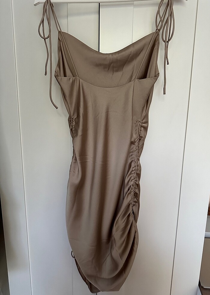 Mango Kisa Saten Elbise - Görsel 5