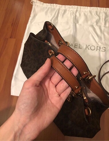  Beden kahverengi Renk Michael Kors Deri Canta