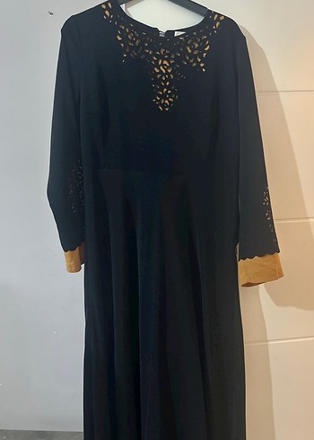 Siyah Uzun Kollu Salaş Kadın Elbise - Görsel 3