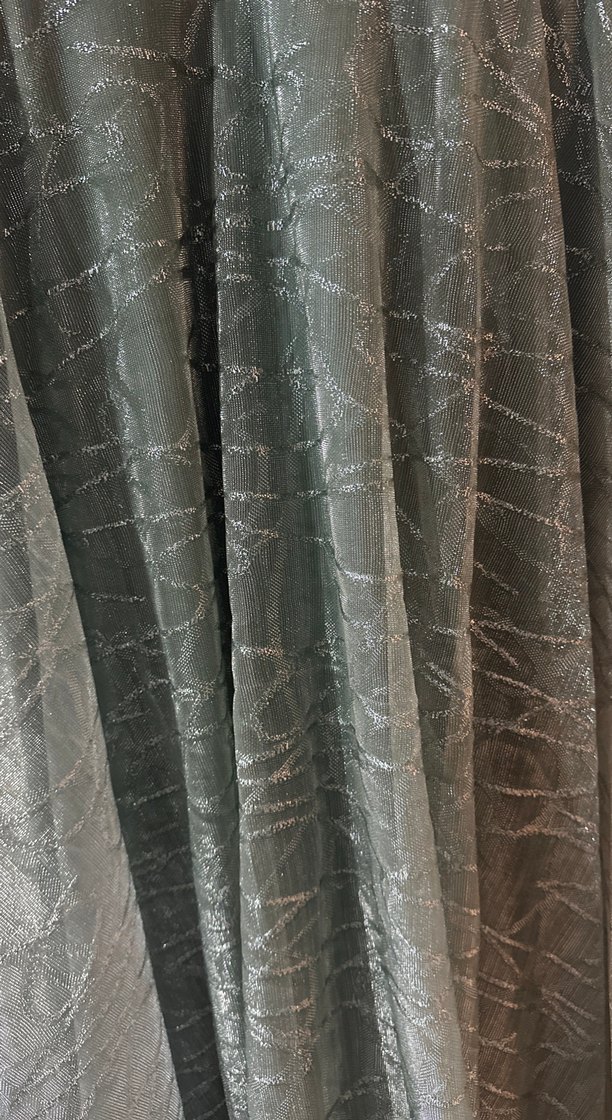 Yılan Desenli Uzun Yeşil Kadın Elbise - Görsel 3